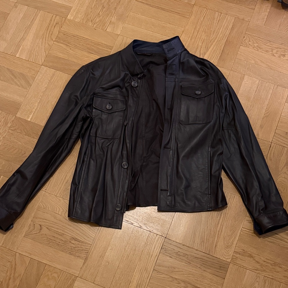 Italian Dark Brown Leather Jacket